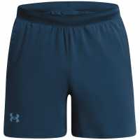 Under Armour Мъжки Шорти Launch 5 Shorts Mens Blue Мъжко облекло за едри хора