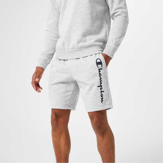 Champion Мъжки Шорти Полар Logo Fleece Shorts Mens Grey EM021 Мъжко облекло за едри хора