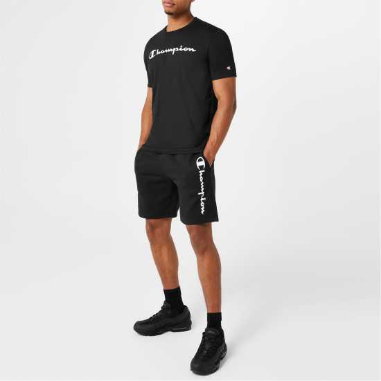 Champion Мъжки Шорти Полар Logo Fleece Shorts Mens Black KK001 Мъжко облекло за едри хора