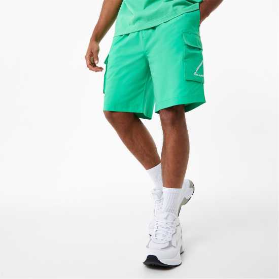 Slazenger Ft. Aitch Cargo Short Mens Bright Green Мъжко облекло за едри хора