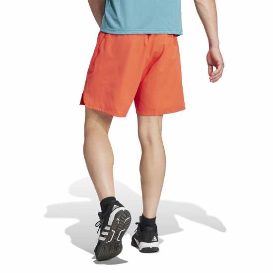 Adidas Мъжки Шорти Workout Knurling Shorts Mens Red/Black Мъжко облекло за едри хора