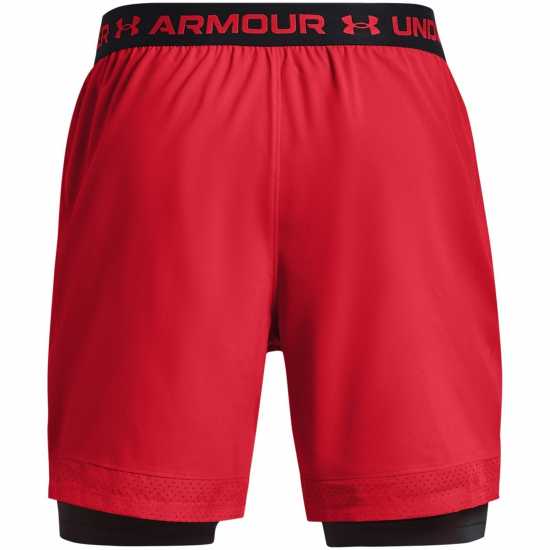 Under Armour Мъжки Шорти Vanish Woven 2-In-1 Shorts Mens Red Мъжко облекло за едри хора