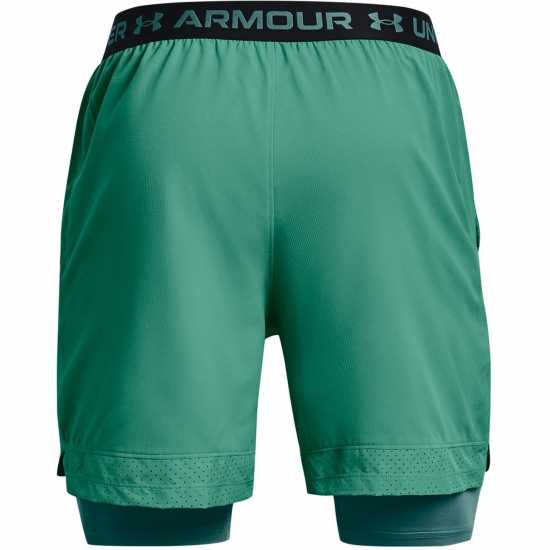 Under Armour Мъжки Шорти Vanish Woven 2-In-1 Shorts Mens Green Мъжко облекло за едри хора