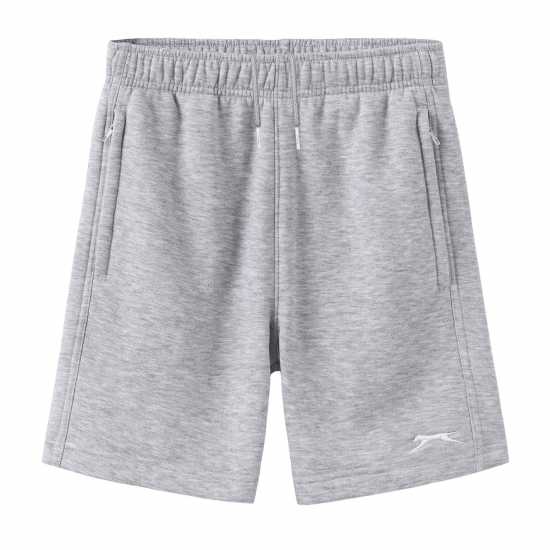 Slazenger Fleece Short Junior Grey Marl 