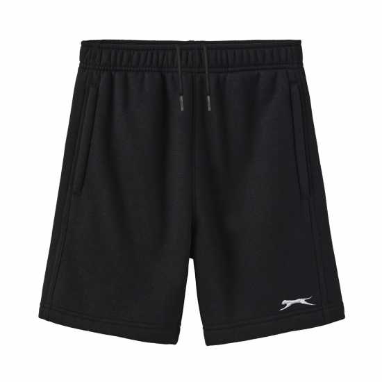 Детски къси панталони Slazenger Fleece Short Junior Черно Slazenger Fleece Short Junior Черно Детски къси панталони