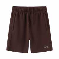 Slazenger Fleece Short Junior Chocolate Детски къси панталони