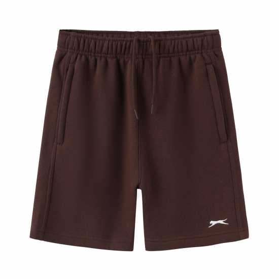 Детски къси панталони Slazenger Fleece Short Junior Chocolate Slazenger Fleece Short Junior Chocolate Детски къси панталони