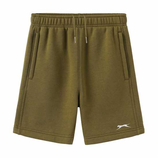 Детски къси панталони Slazenger Fleece Short Junior Хаки Slazenger Fleece Short Junior Хаки Детски къси панталони