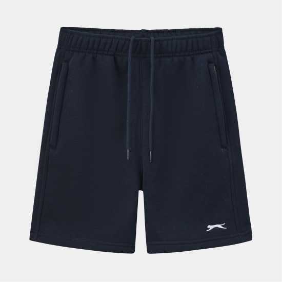 Slazenger Kids' Fleece Jogger Shorts Navy 