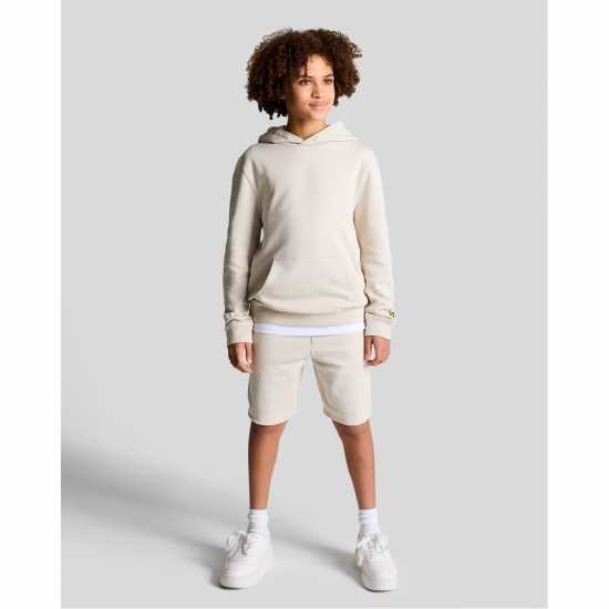 Lyle And Scott Kids' Script Embellished Fleece Jogger Shorts  