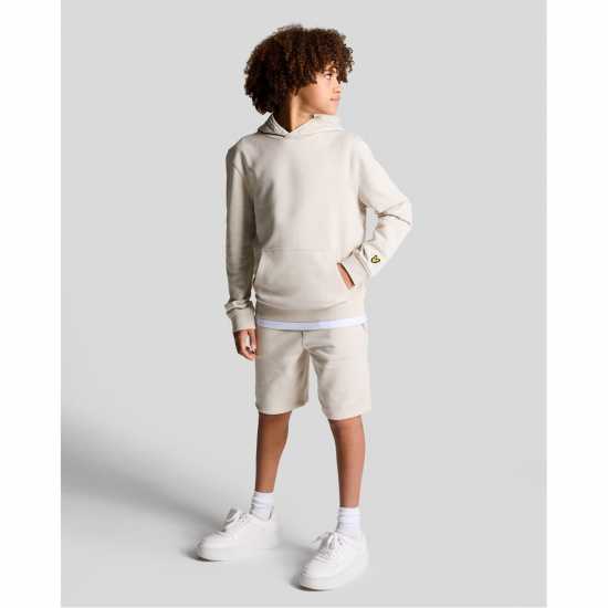 Lyle And Scott Kids' Script Embellished Fleece Jogger Shorts  