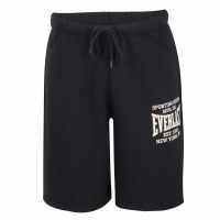 Мъжки Шорти Everlast Greatness Within Shorts Mens Черно/Бяло Мъжки къси панталони