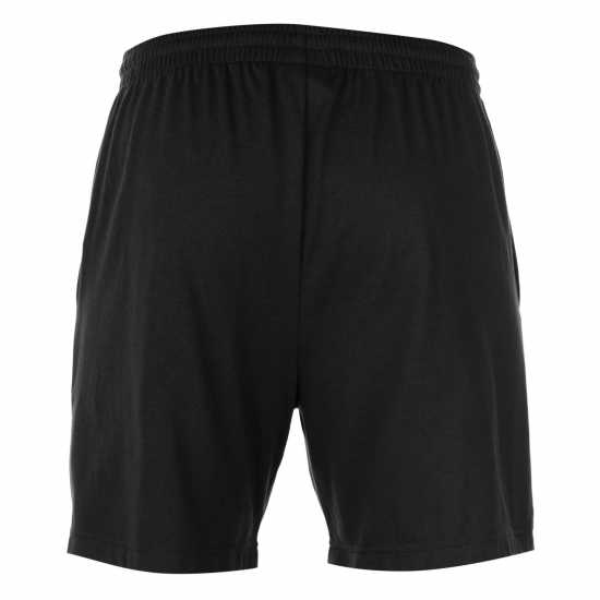 Slazenger Мъжки Шорти Жарсе Jersey Shorts Mens Black Мъжки къси панталони