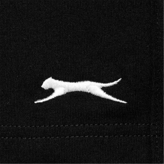 Slazenger Мъжки Шорти Жарсе Jersey Shorts Mens Черно Мъжки къси панталони