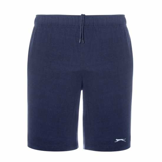 Slazenger Мъжки Шорти Жарсе Jersey Shorts Mens Navy Мъжки къси панталони