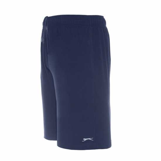 Slazenger Мъжки Шорти Жарсе Jersey Shorts Mens Navy Мъжки къси панталони