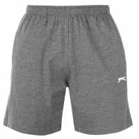 Slazenger Мъжки Шорти Жарсе Jersey Shorts Mens Charcoal Мъжки къси панталони