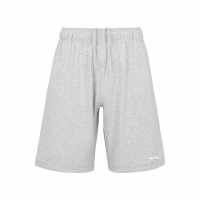 Slazenger Мъжки Шорти Жарсе Jersey Shorts Mens Grey Marl Мъжки къси панталони