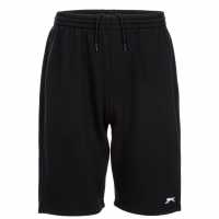 Slazenger Мъжки Шорти Полар Fleece Shorts Mens Черно Мъжко облекло за едри хора