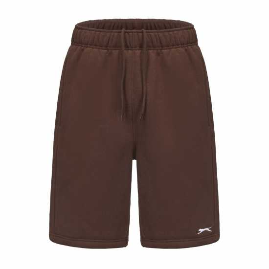 Мъжки къси панталони Slazenger Мъжки Шорти Полар Fleece Shorts Mens Chocolate Slazenger Мъжки Шорти Полар Fleece Shorts Mens Chocolate Мъжки къси панталони