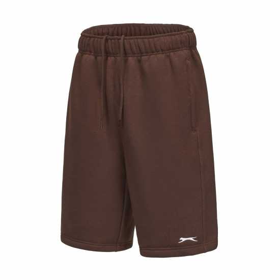 Мъжки къси панталони Slazenger Мъжки Шорти Полар Fleece Shorts Mens Chocolate Slazenger Мъжки Шорти Полар Fleece Shorts Mens Chocolate Мъжки къси панталони