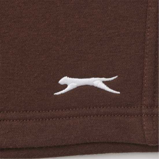 Мъжки къси панталони Slazenger Мъжки Шорти Полар Fleece Shorts Mens Chocolate Slazenger Мъжки Шорти Полар Fleece Shorts Mens Chocolate Мъжки къси панталони