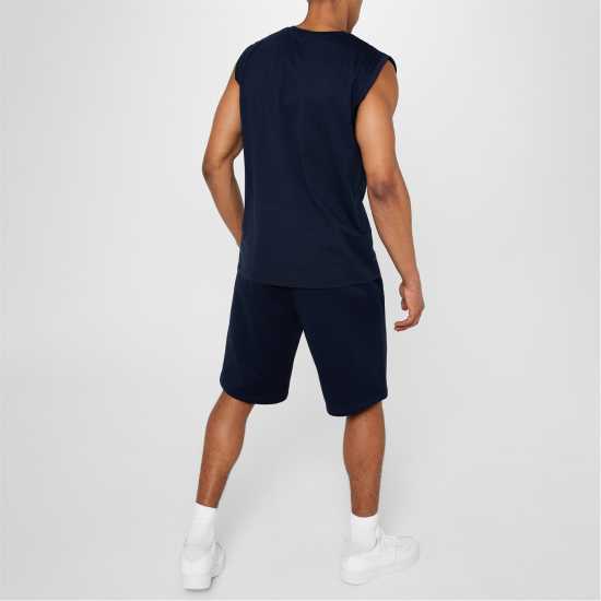 Slazenger Мъжки Шорти Полар Fleece Shorts Mens Морска синьо Мъжки къси панталони