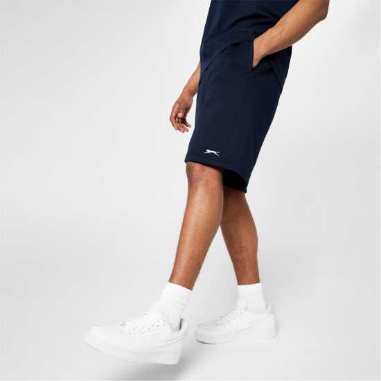 Slazenger Мъжки Шорти Полар Fleece Shorts Mens Морска синьо Мъжки къси панталони