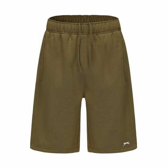 Slazenger Мъжки Шорти Полар Fleece Shorts Mens Хаки Мъжки къси панталони