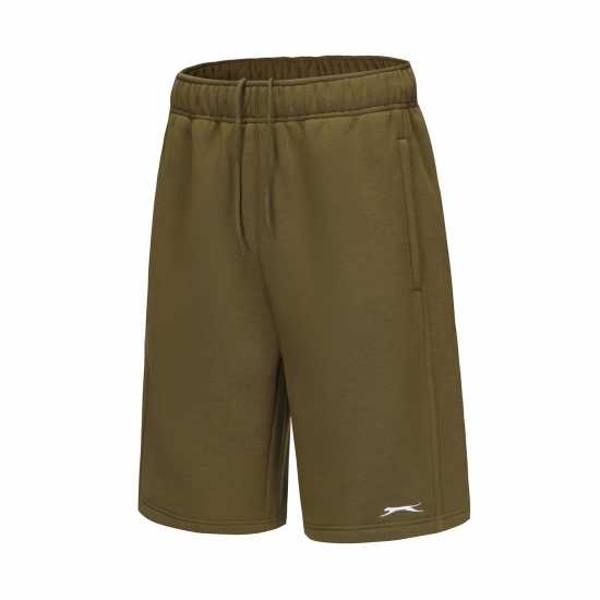 Slazenger Мъжки Шорти Полар Fleece Shorts Mens Хаки Мъжки къси панталони