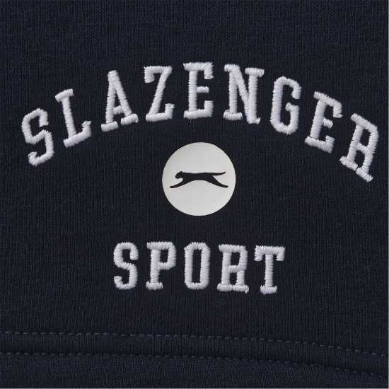 Slazenger Fleece Large Logo Short Mens Navy Мъжки къси панталони