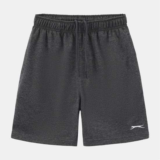 Slazenger Slaz Jersey Short Jn63 Charcoal Marl Slazenger Slaz Jersey Short Jn63 Charcoal Marl