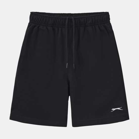 Slazenger Slaz Jersey Short Jn63 Black Slazenger Slaz Jersey Short Jn63 Black