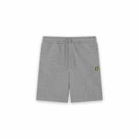 Lyle And Scott Kids' Fleece Jogger Shorts Grey 
