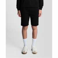 Lyle And Scott Kids' Fleece Jogger Shorts Black 