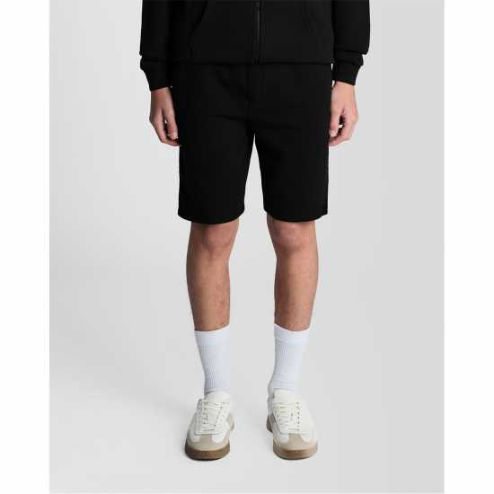 Lyle And Scott Kids' Fleece Jogger Shorts Black 