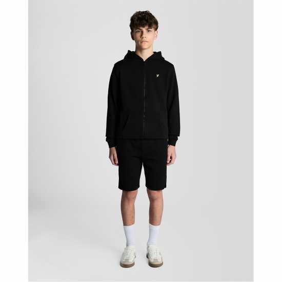 Lyle And Scott Kids' Fleece Jogger Shorts Black 