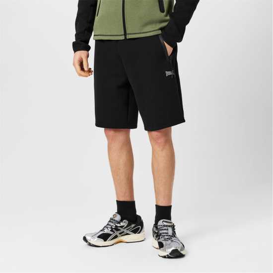 Мъжки Къси Панталони Полар Everlast Tech Fleece Short Mens Черно Мъжки къси панталони