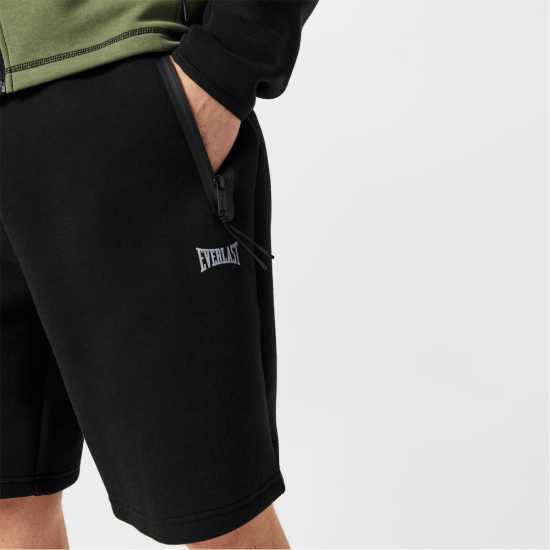 Мъжки Къси Панталони Полар Everlast Tech Fleece Short Mens Черно Мъжки къси панталони