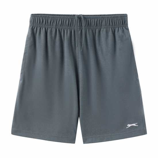 Slazenger Детски Шорти Jersey Shorts Junior Slate Детски къси панталони