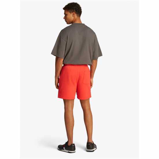 Tommy Jeans Men's Fleece Jogger Shorts Ярко червен 