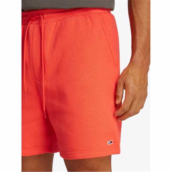 Tommy Jeans Men's Fleece Jogger Shorts Ярко червен 