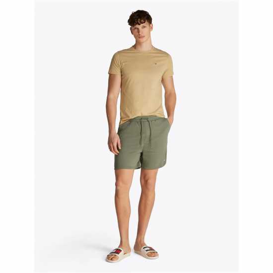 Tommy Jeans Men's Fleece Jogger Shorts Аруба Зелено 