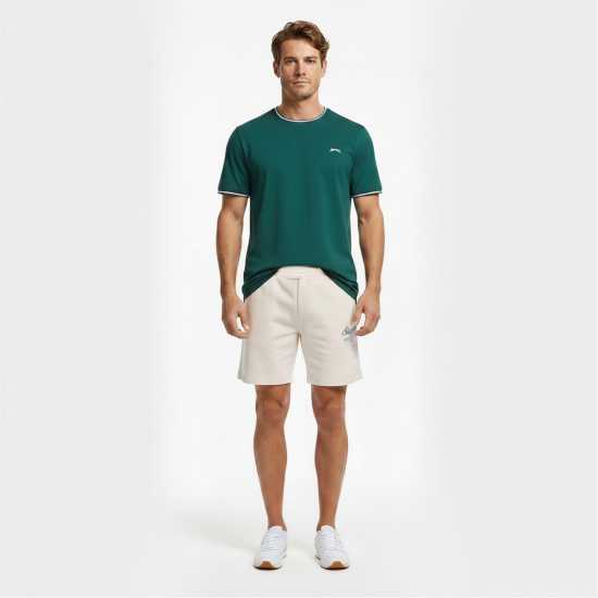 Slazenger Men's Fleece Jogger Shorts Бяло Slazenger Men's Fleece Jogger Shorts Бяло