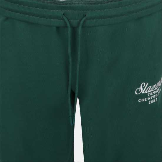 Slazenger Men's Fleece Jogger Shorts Зелено 