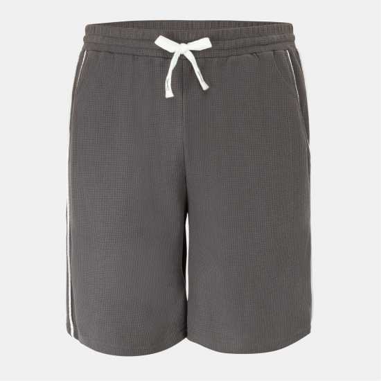 Fabric Мъжки Шорти Waffle Shorts Mens Dark Grey 