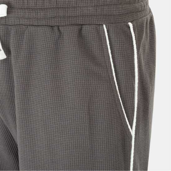 Fabric Мъжки Шорти Waffle Shorts Mens Dark Grey 