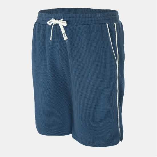 Fabric Мъжки Шорти Waffle Shorts Mens Dark Blue 