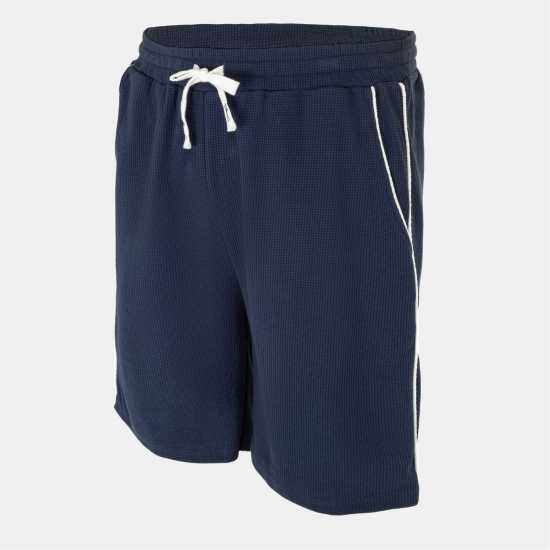 Fabric Мъжки Шорти Waffle Shorts Mens Navy 