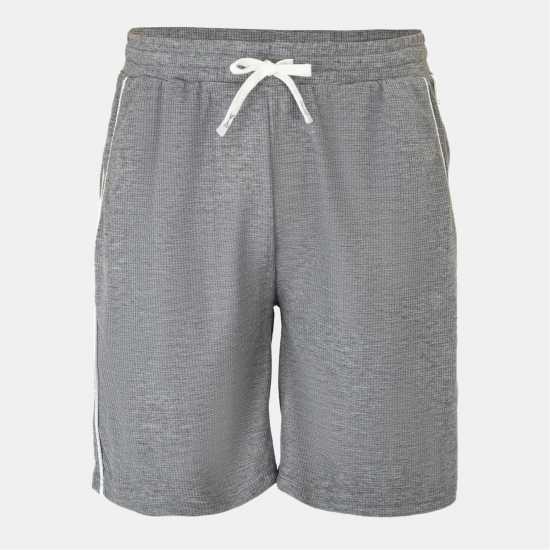 Fabric Мъжки Шорти Waffle Shorts Mens Light Grey 